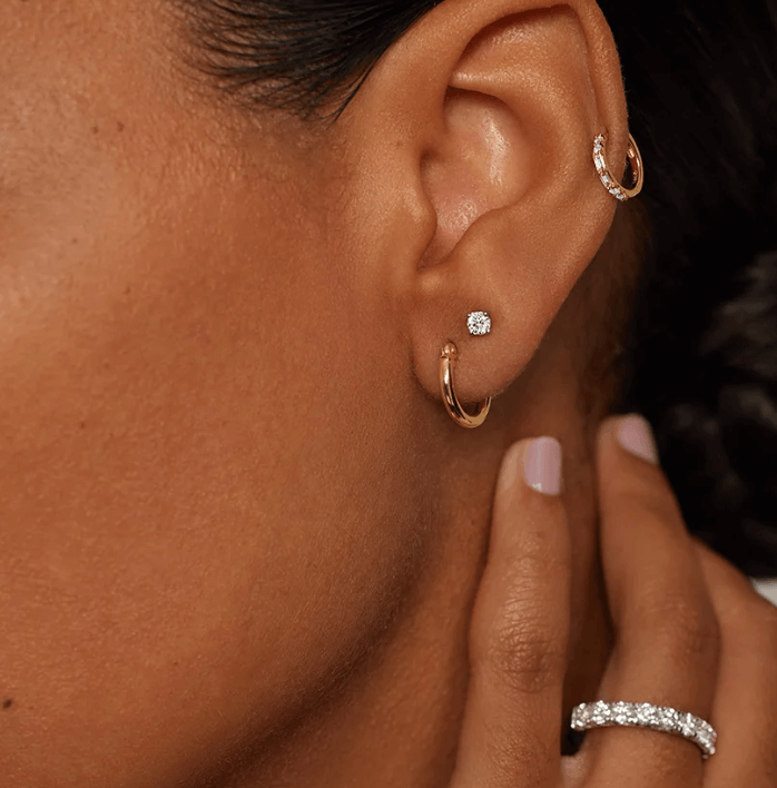 Early Jewelry Gift Guide gold huggie hoops